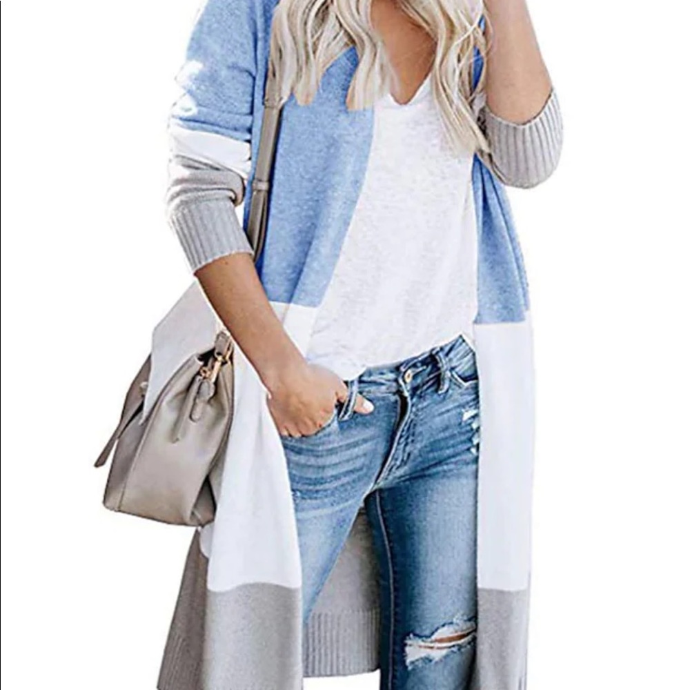 Color block sweater